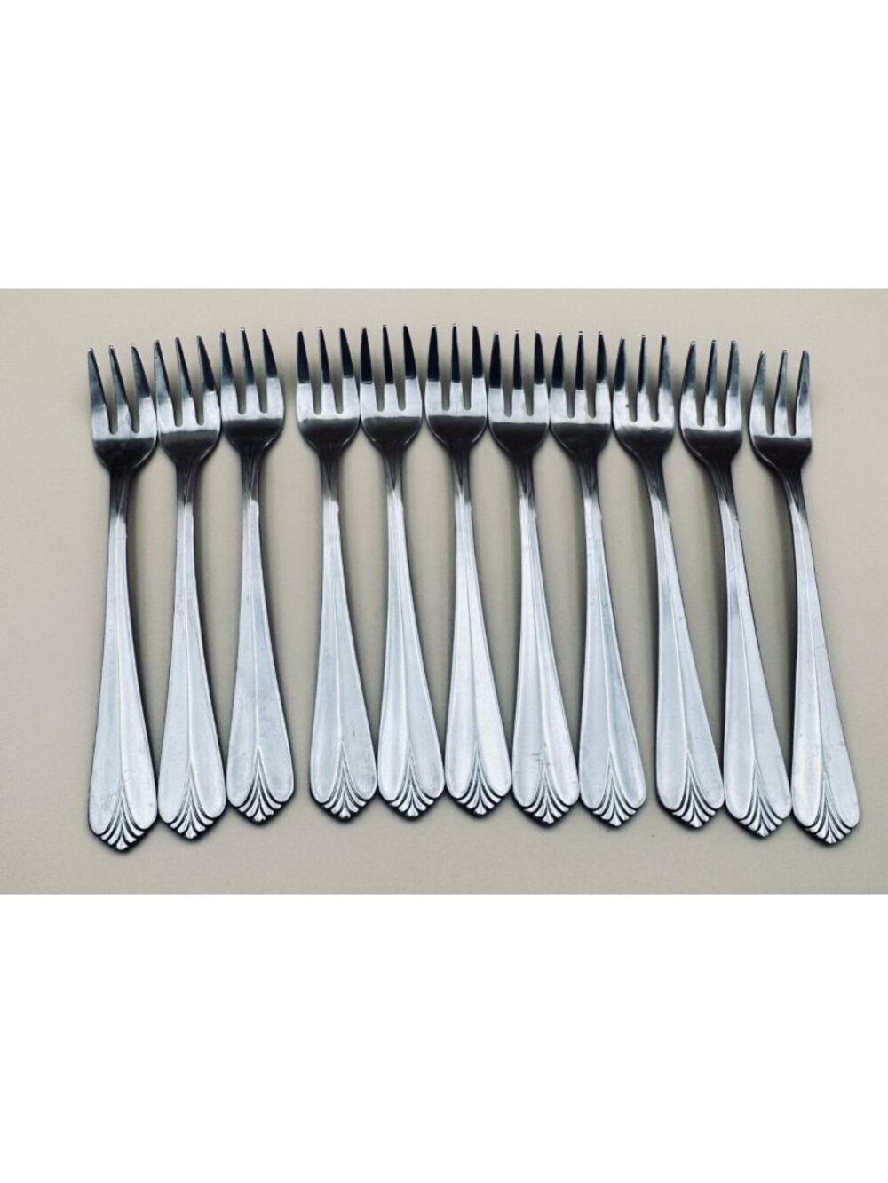 11 Piece Set Cambridge KRYSTEN Cocktail Seafood Fork 5-5/8" Stainless Korea